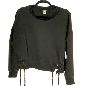 Mossimo Front-Laced Pullover Sweatshirt